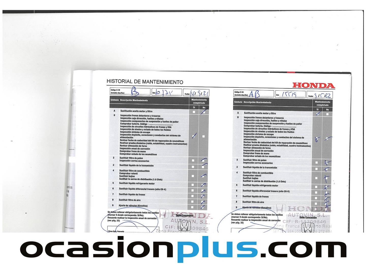 Foto del mantenimiento del Honda HR-V Honda HR-V 1.5 i-VTEC Elegance (130 CV)