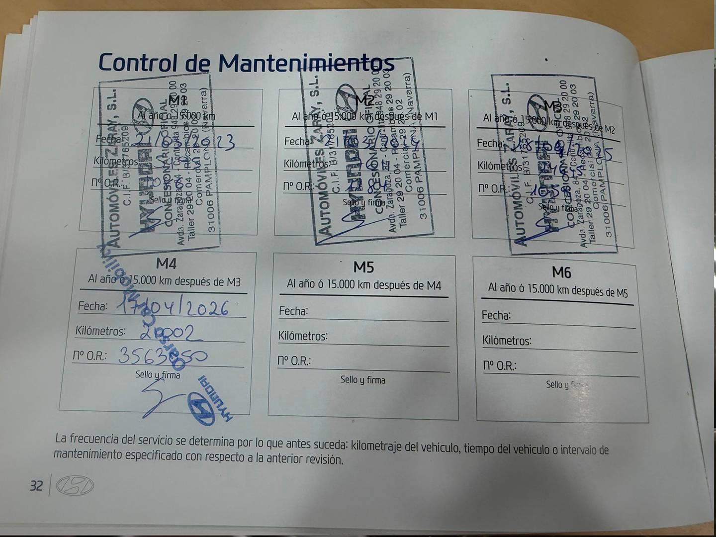 Foto del mantenimiento del Hyundai Kona Hyundai Kona 1.6 GDI HEV Tecno 2C DCT (141 CV)