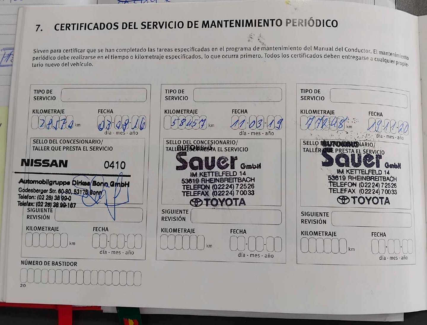 Foto del mantenimiento del Nissan QASHQAI Nissan Qashqai 1.5 dCi S&S 360 4x2 (110 CV)