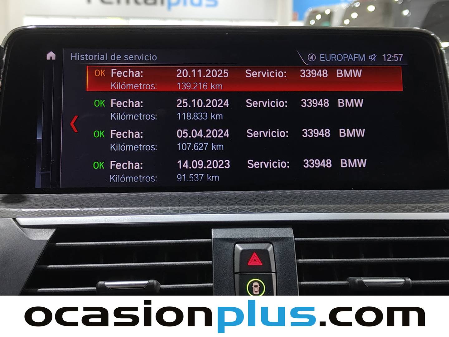 Foto del mantenimiento del BMW X4 BMW X4 xDrive25d  (231 CV) Paquete M
