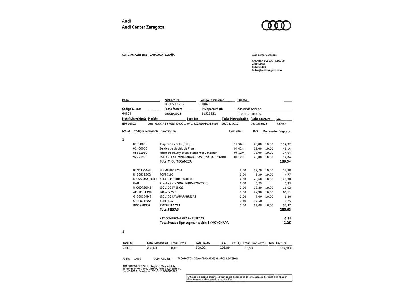 Foto Audi A5 Audi A5 Sportback Sport 2.0 TDI (190 CV) S tronic