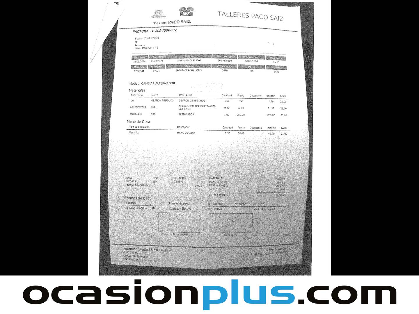 Foto del mantenimiento del KIA Sportage Kia Sportage 1.7 CRDI VGT Drive 4x2 (115 CV)