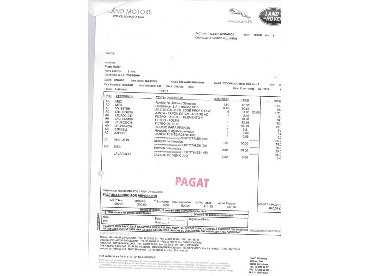 Foto Land Rover Range Rover Evoque Land Rover Range Rover Evoque 2.2L TD4 Pure Tech 4x4  (150 CV)