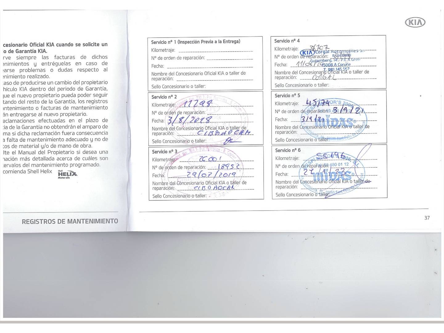 Foto del mantenimiento del KIA Sportage Kia Sportage 1.7 CRDi VGT Eco-Dynamics Concept 4x2 (115 CV)