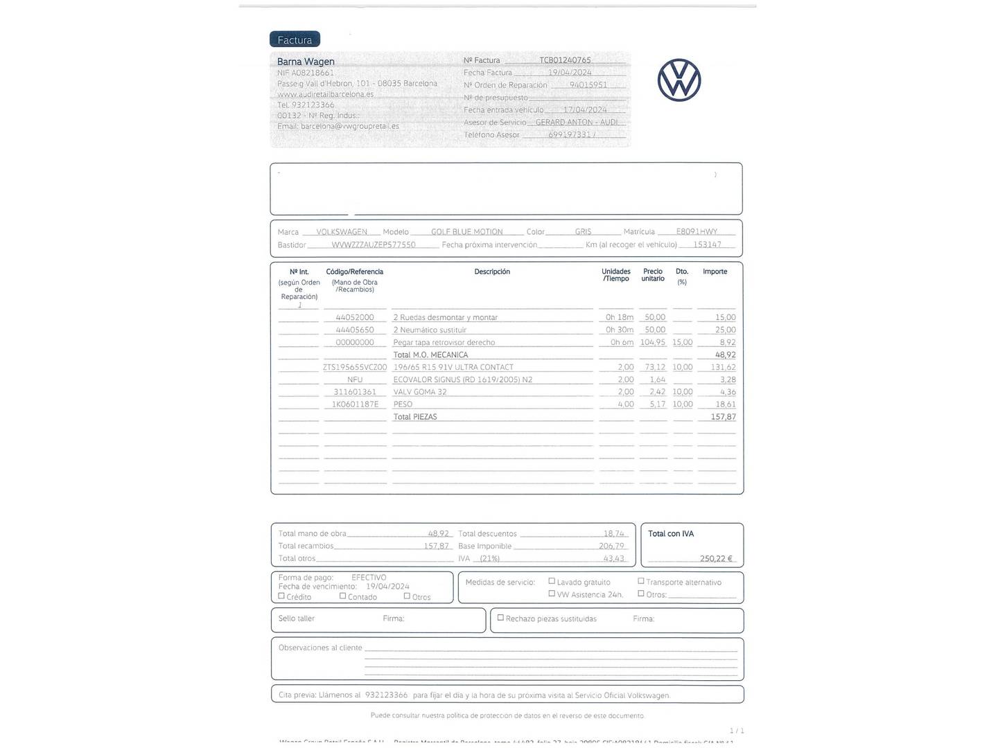 Volkswagen Golf Volkswagen Golf Variant Business & Navi 1.6 TDI BMT (110 CV) diésel