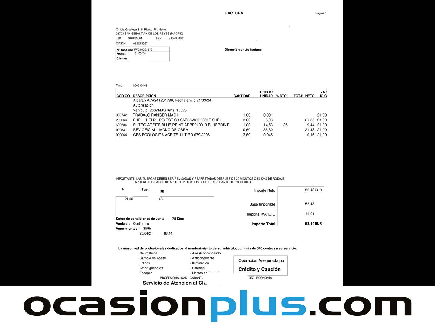 Foto del mantenimiento del KIA Ceed KIA Ceed 1.6 MHEV iMT Drive (136 CV)