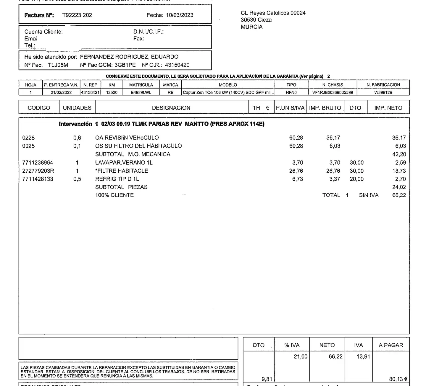 Foto Renault Captur Renault Captur Zen TCe (140 CV) EDC GPF