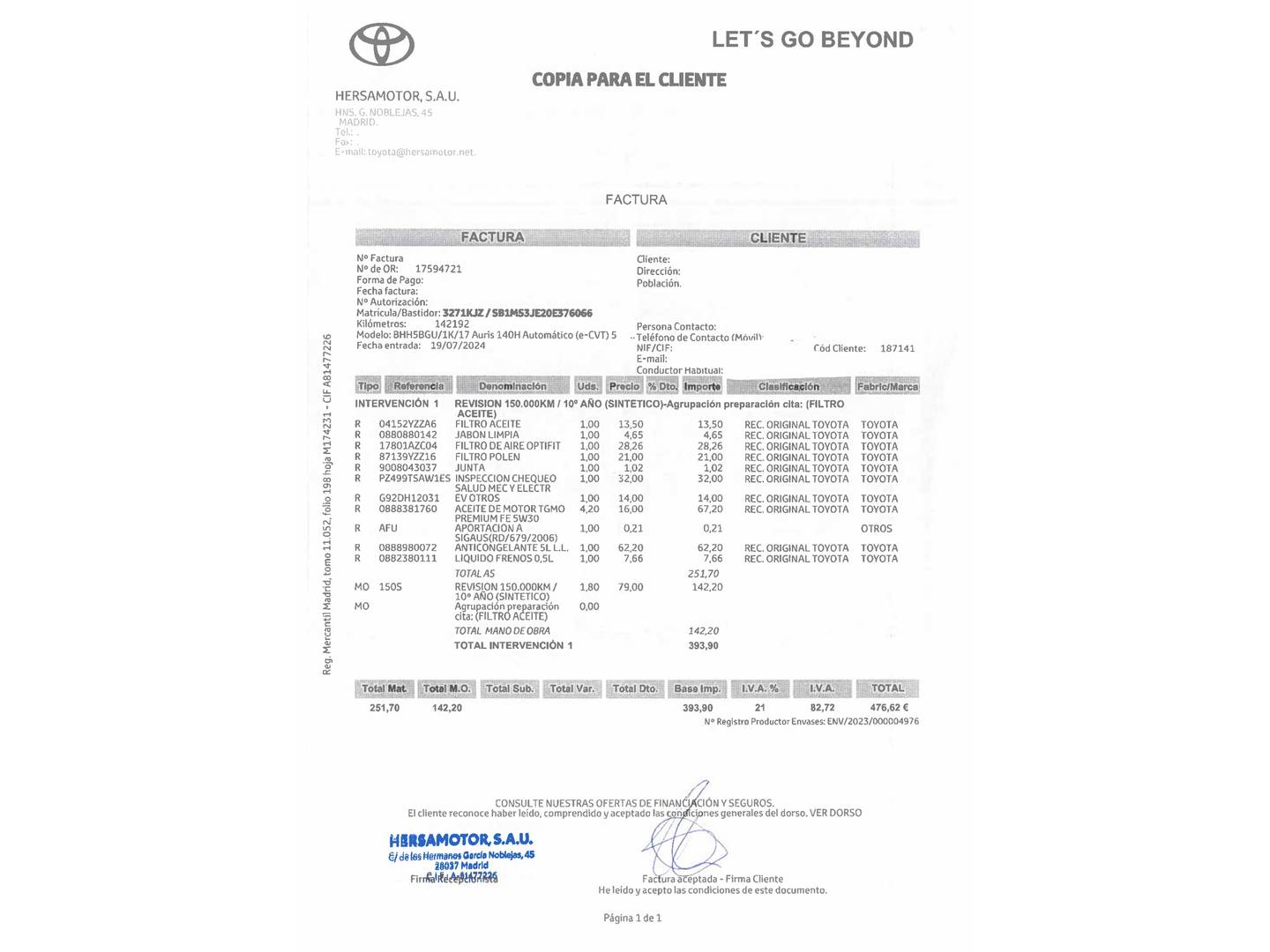 Toyota Auris Toyota Auris 140H Hybrid Active (Business Plus) (136 CV) híbrido