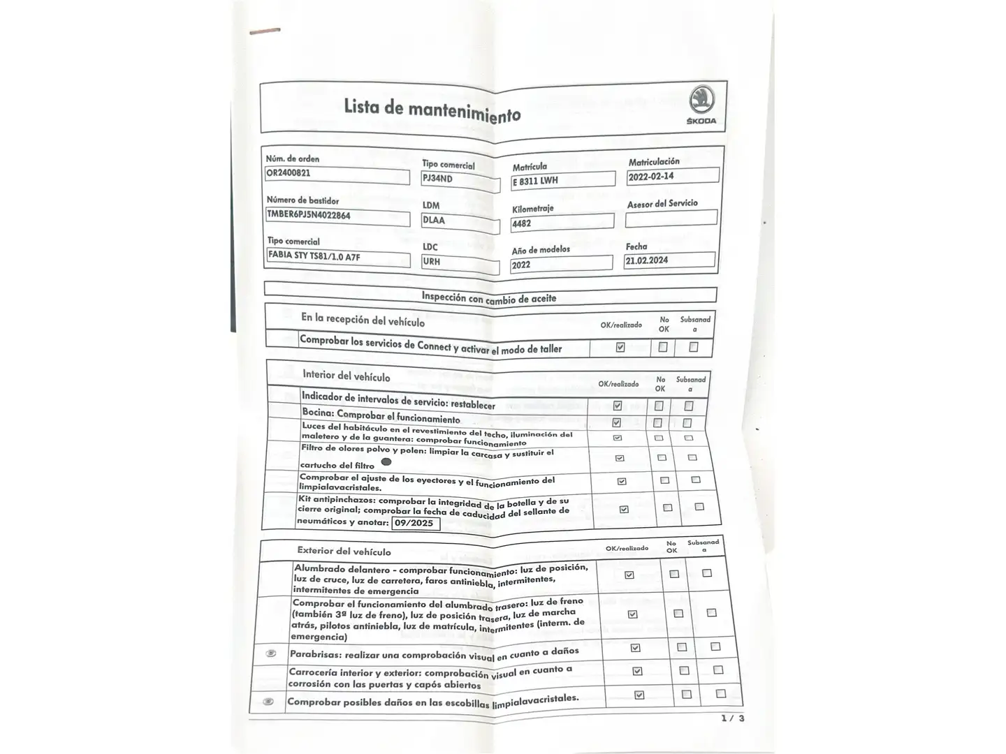 Foto Skoda Fabia Skoda Fabia 1.0 TSI Style (110 CV)