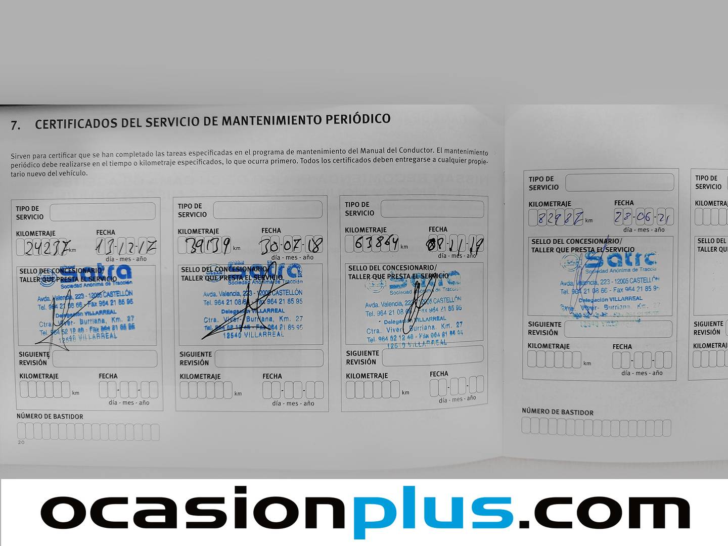 Foto del mantenimiento del Nissan NV200 EVALIA Nissan NV200 Evalia Combi 1.5 dCi Comfort (110 CV)