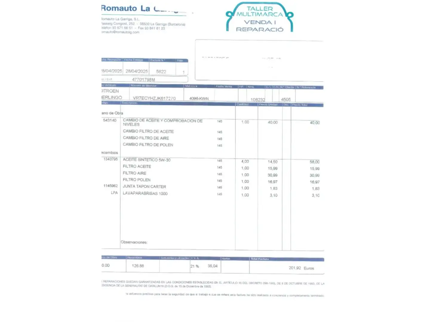 Mantenimiento