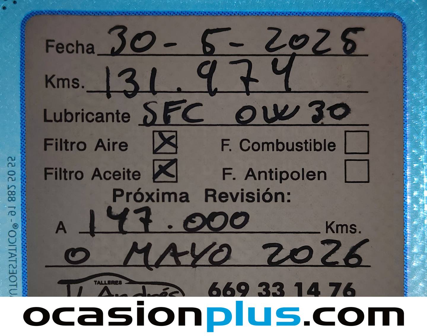 Foto del mantenimiento del KIA Ceed KIA Ceed 1.0 T-GDi Eco-Dynamics x-Tech (100 CV)