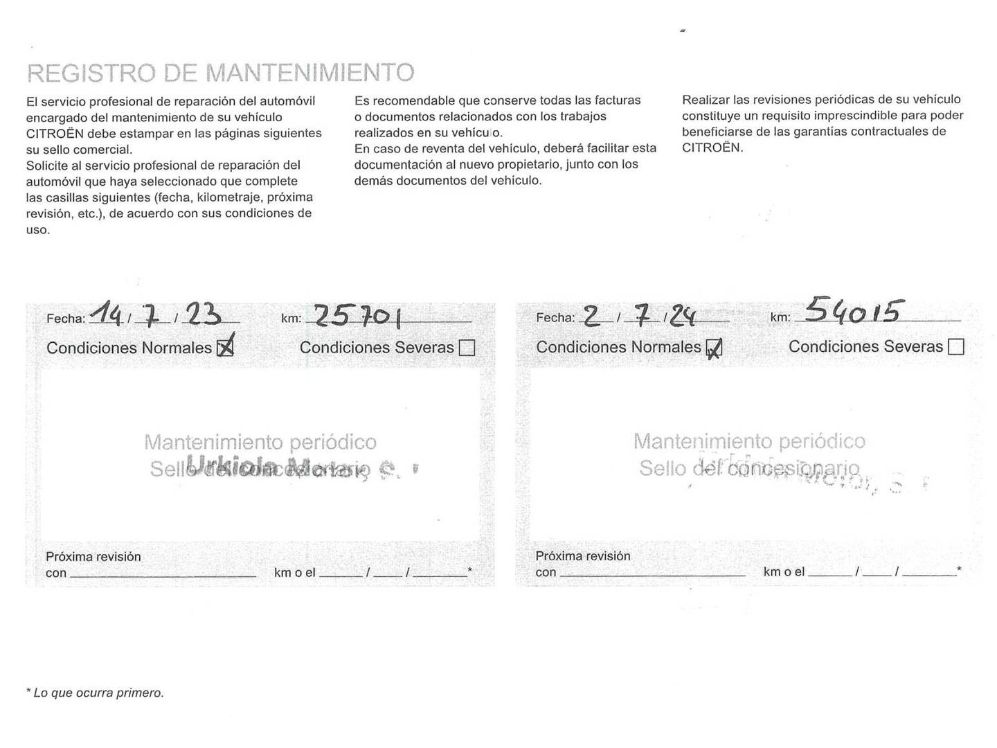 Foto del mantenimiento del Citroën C4 Citroën C4 BlueHDi 110 S&S Feel Pack (110 CV)