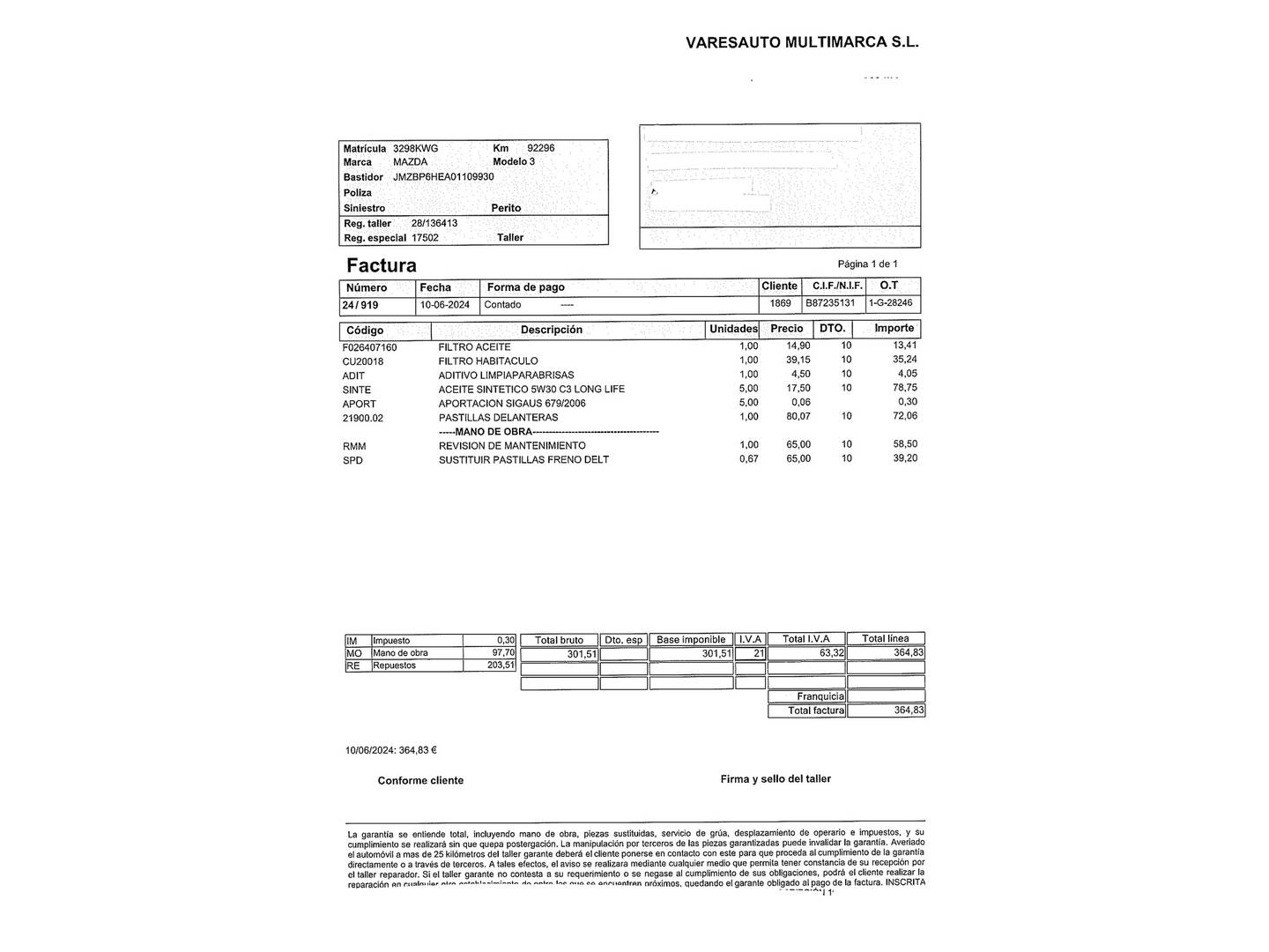 Foto Mazda Mazda3 Mazda Mazda 3 2.0 e-SKYACTIV-G Zenith AT (122 CV)