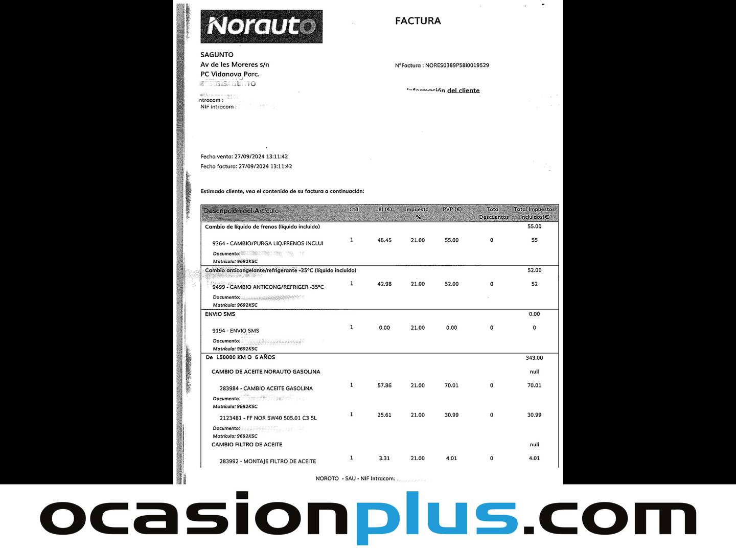 Foto del mantenimiento del Mercedes Clase A Mercedes-Benz Clase A 180 (136 CV) PACK AMG