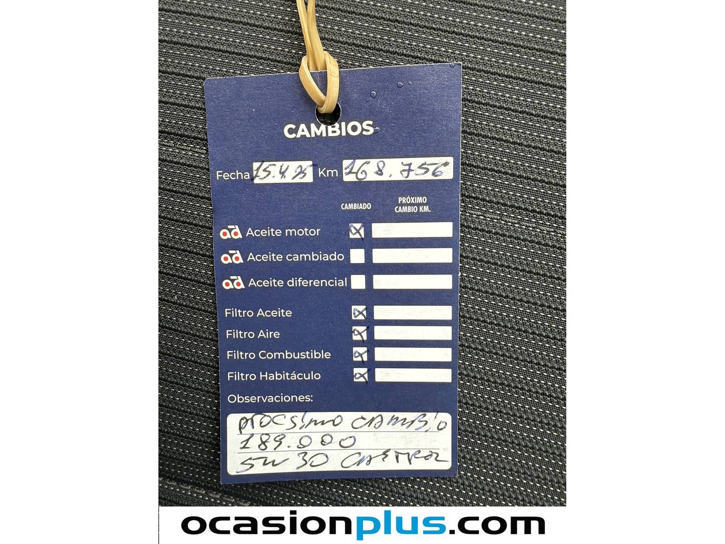 Foto del mantenimiento del Toyota Avensis Toyota Avensis 150D Touring Sports Advance (143 CV)