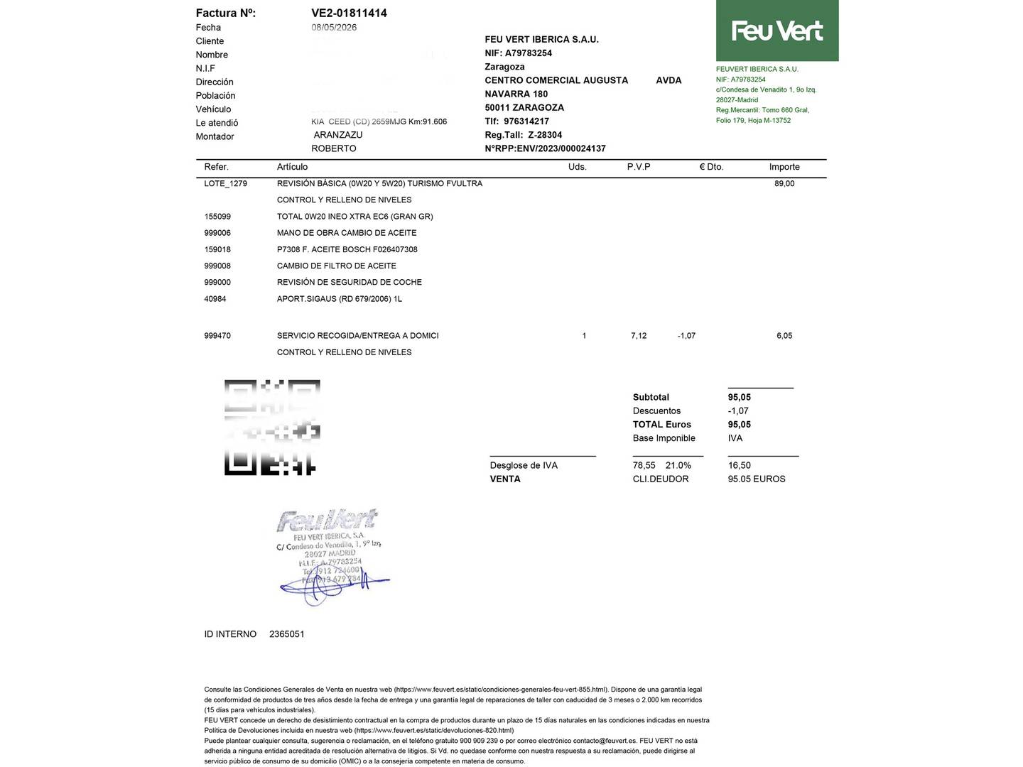 Foto del mantenimiento del KIA Ceed KIA Ceed 1.6 MHEV iMT Drive (136 CV)
