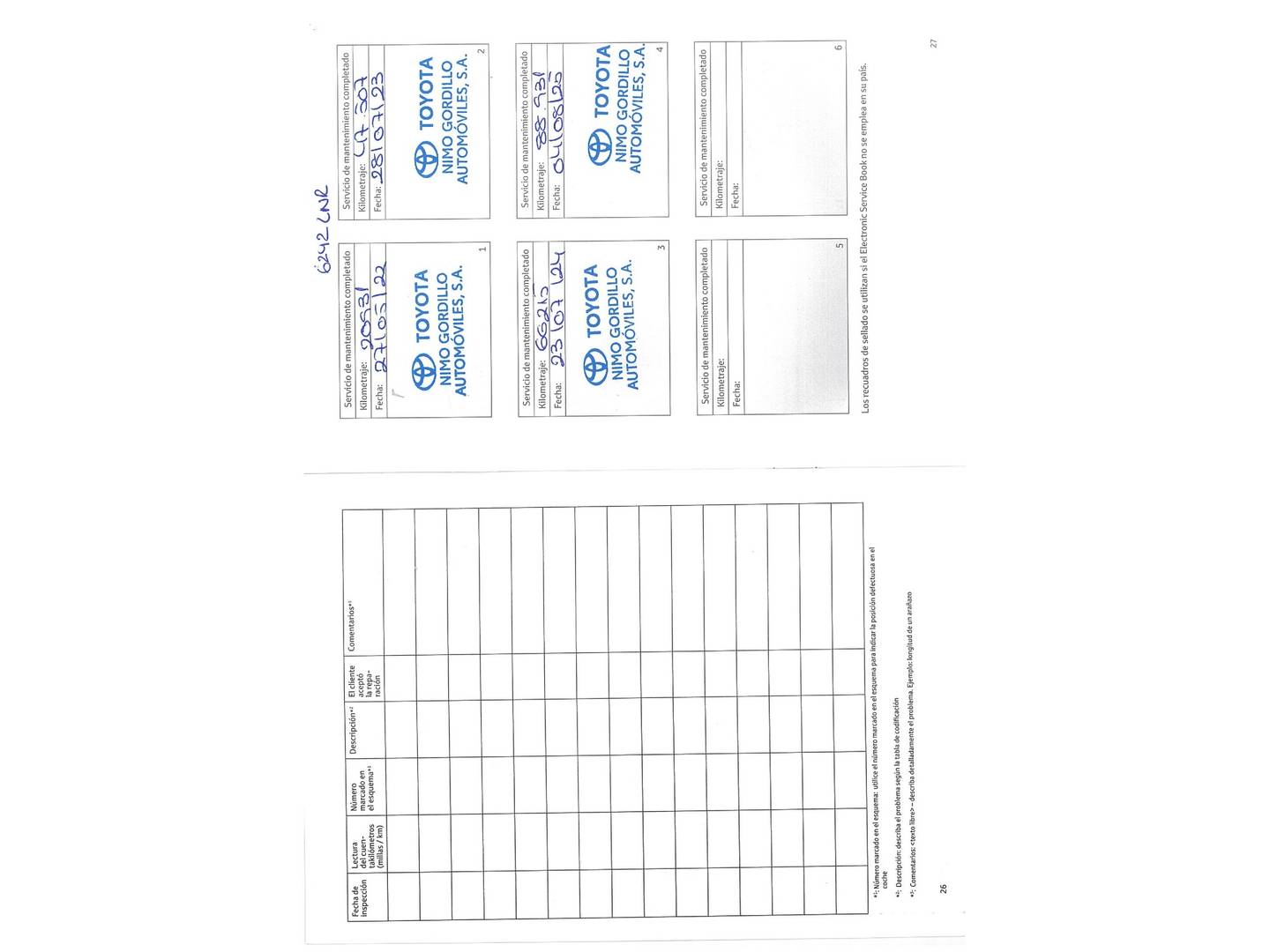 Foto del mantenimiento del Toyota Corolla Toyota Corolla 180H Style E-CVT (180 CV)