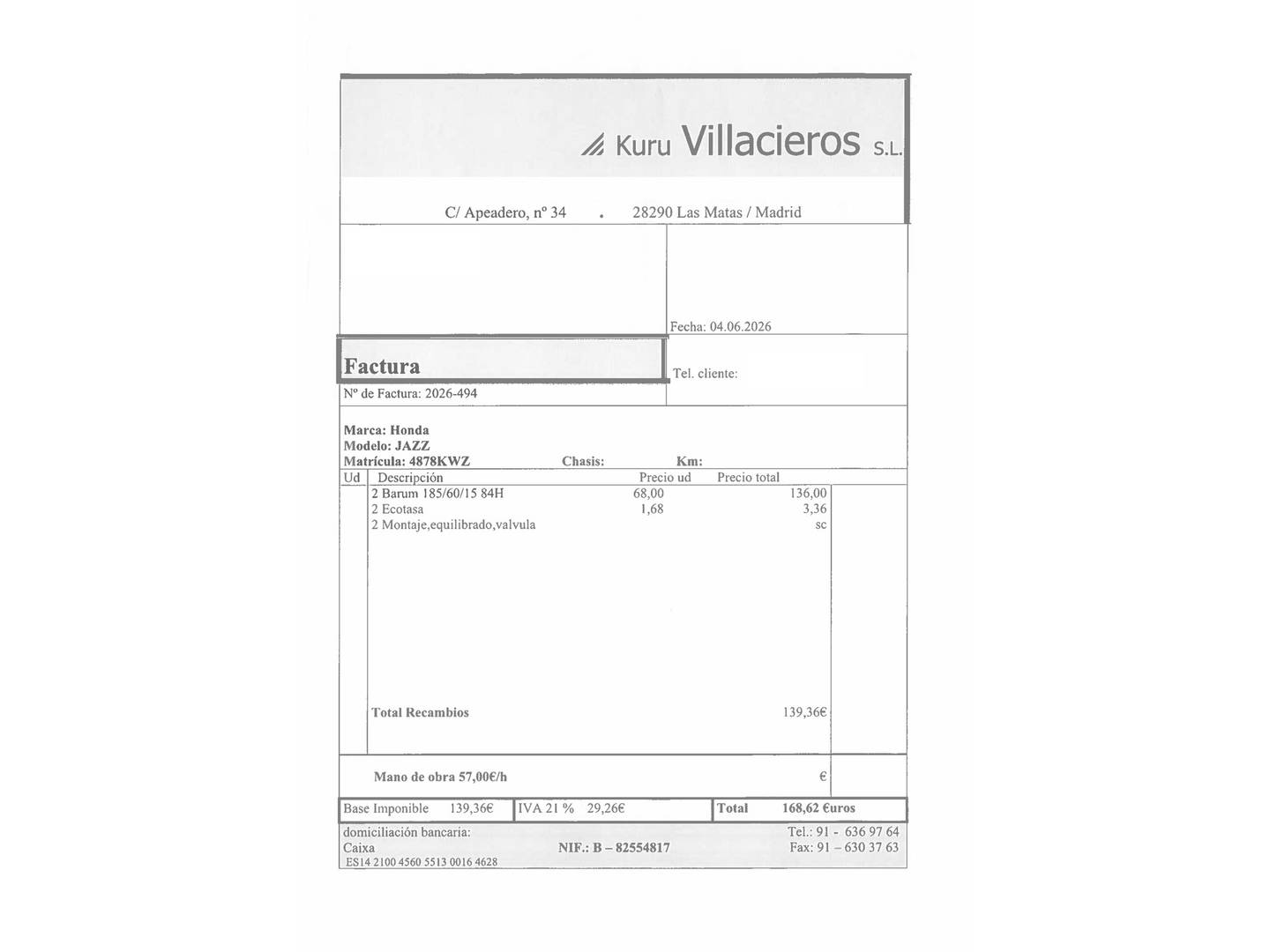 Foto del certificado del Honda Jazz Honda Jazz 1.3 i-VTEC Comfort (102 CV)