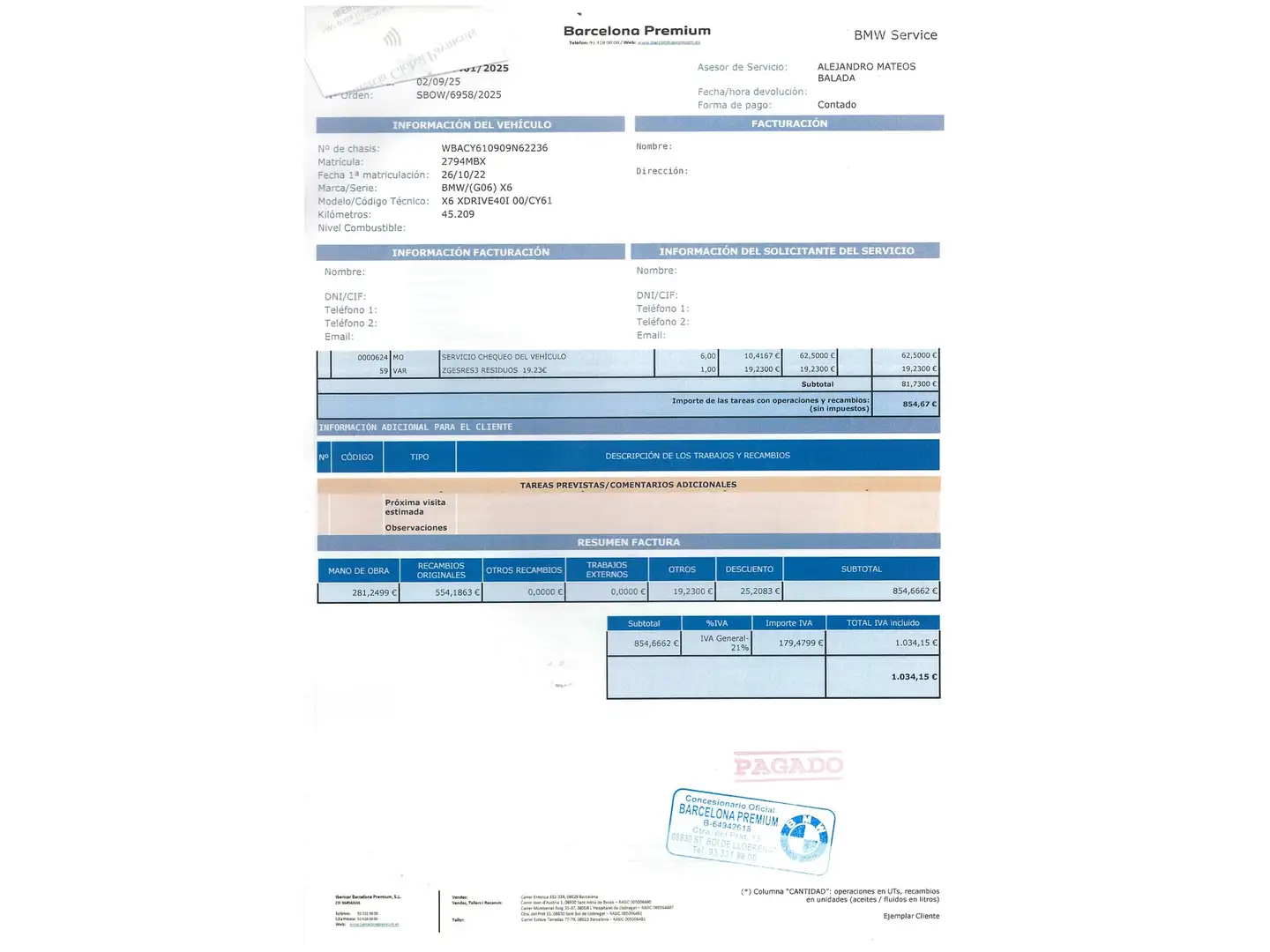 Foto BMW X6 BMW X6 xDrive40i (333 CV) Pack M