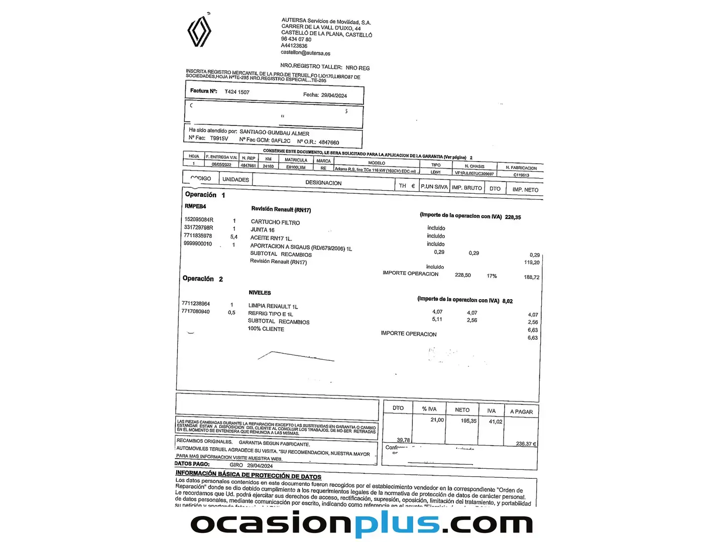 Foto Renault Arkana Renault Arkana RS Line TCe (160 CV) EDC Microhíbrido