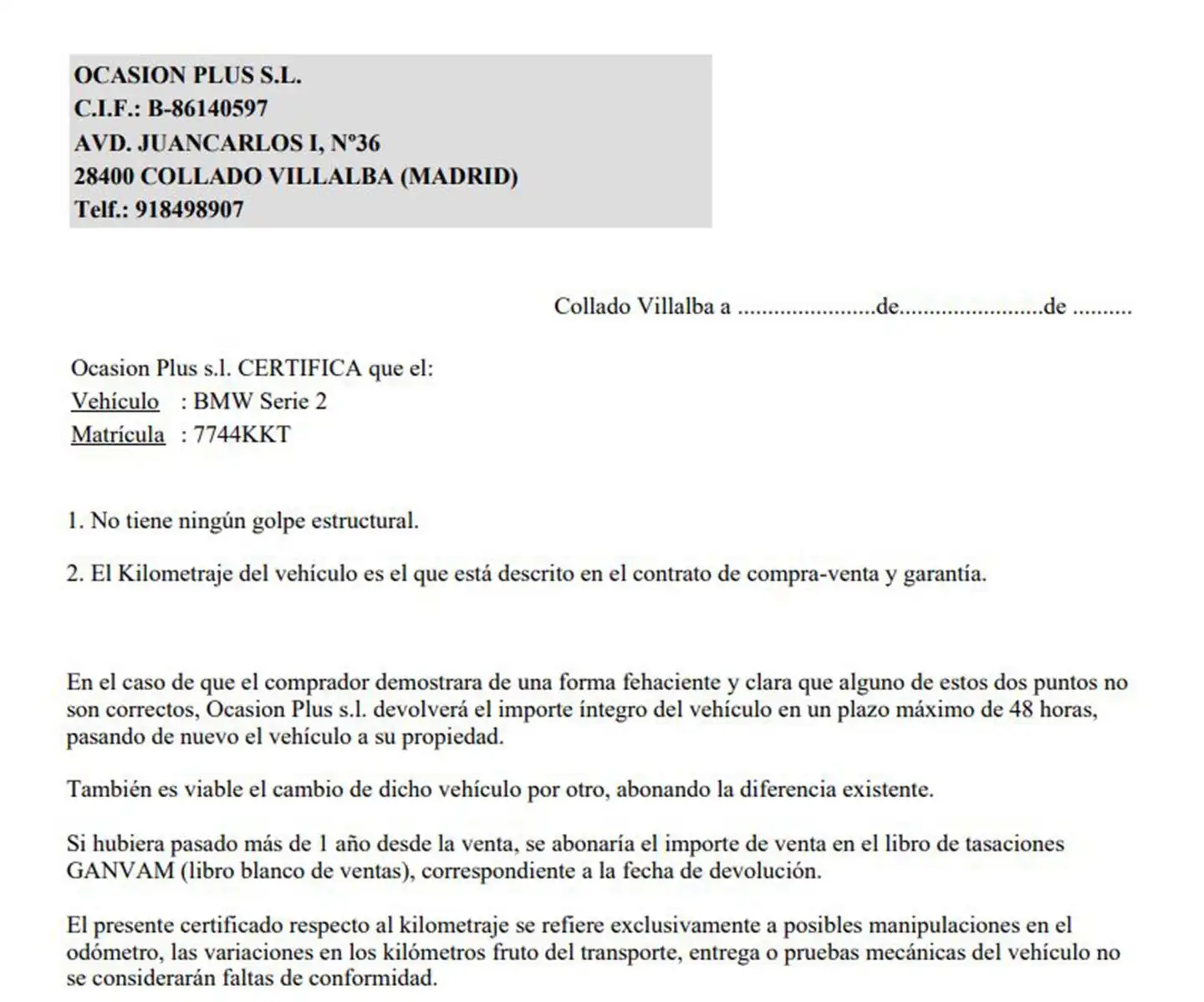Certificado