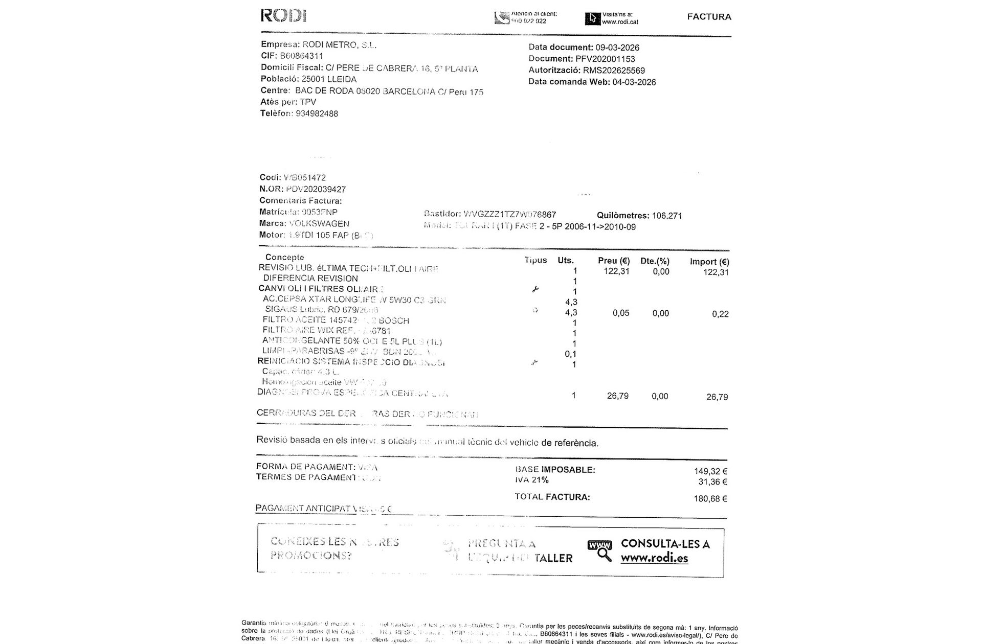 Volkswagen Touran Edition 1.9 TDI - foto 16