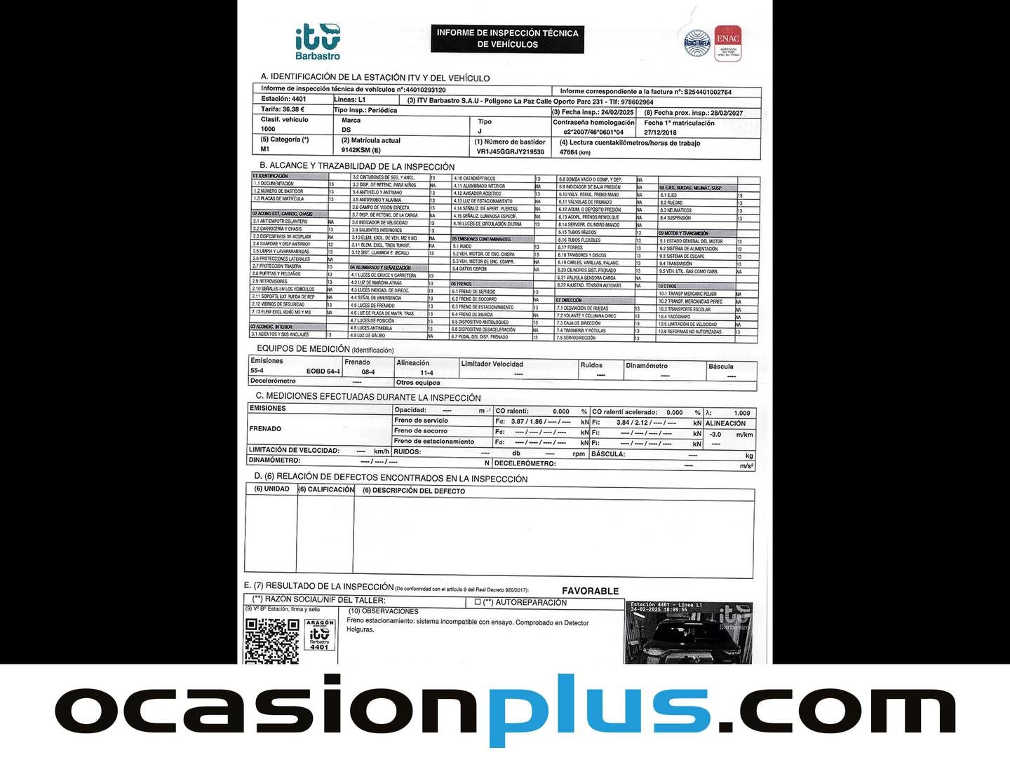 DS DS 7 Crossback DS DS7 Crossback PureTech 225 Performance Line Auto (225 CV) de segunda mano