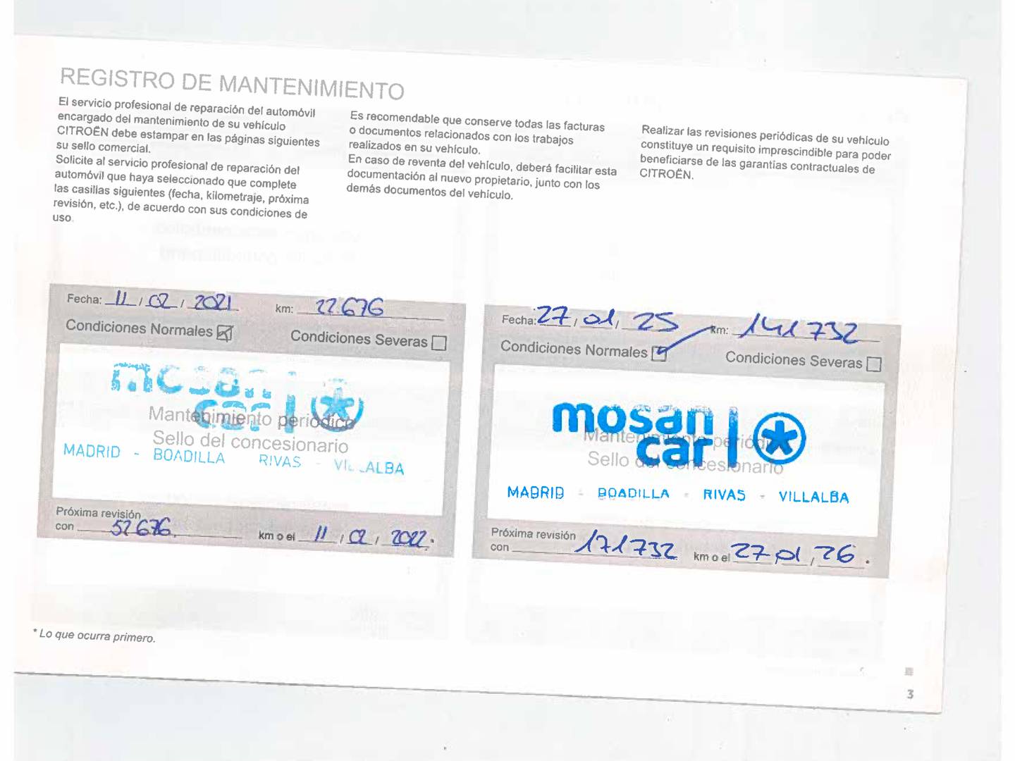 Foto del mantenimiento del Citroën C4 Cactus Citroen C4 Cactus BlueHDi 100 S&S Shine (102 CV)