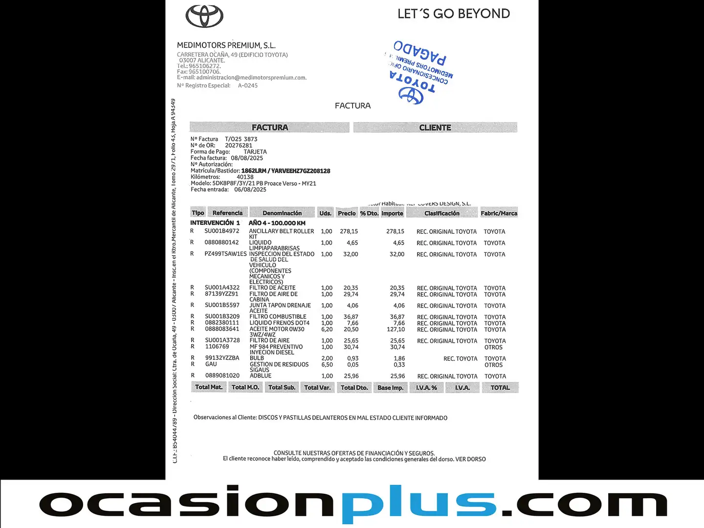 Foto Toyota Proace Verso Toyota Proace Verso 2.0D VIP L2 Auto (177 CV) 7 Plazas