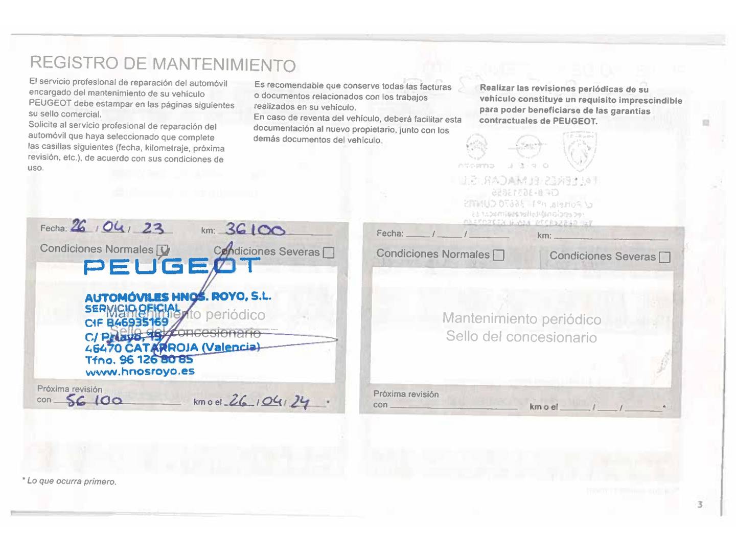 Foto del mantenimiento del Peugeot 5008 Peugeot 5008 BlueHDI 180 S&S GT Pack EAT8 (180 CV) 7 Plazas