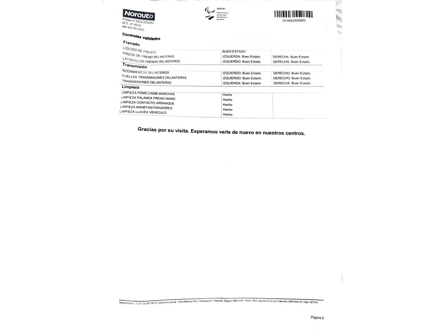 Foto del mantenimiento del Ford Grand C-Max Ford Grand C-Max 1.5 TDCI Titanium (120 CV)