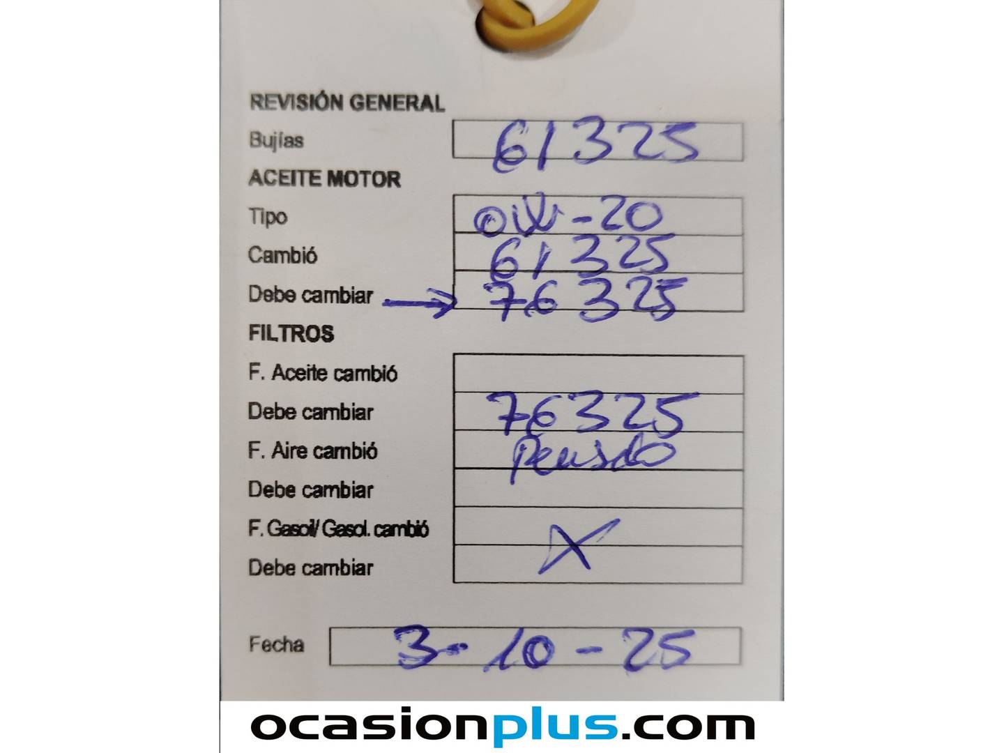 Foto del mantenimiento del KIA Sportage Kia Sportage 1.6 T-GDi Drive 4x2 (150 CV)