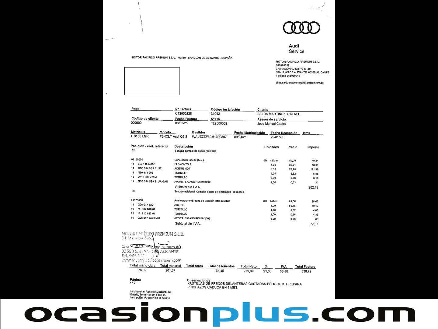 Foto Audi Q3 Sportback Audi Q3 Sportback Sportback Black line 40 TDI quattro (200 CV) S tronic