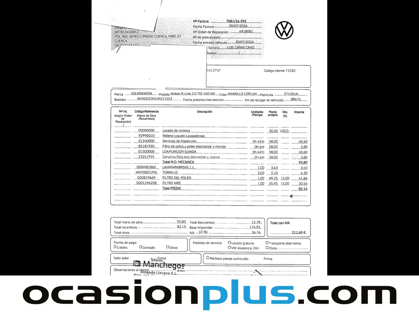 Foto Volkswagen Arteon Volkswagen Arteon R-Line 2.0 TDI  (190 CV) DSG