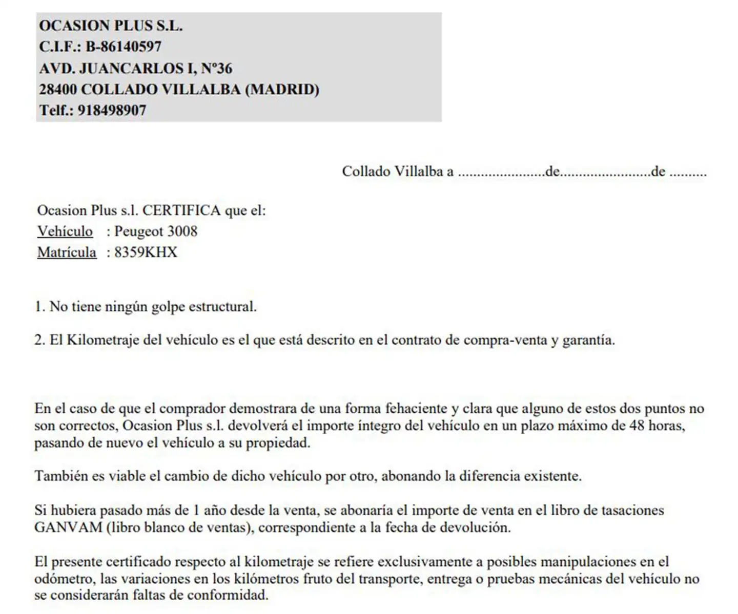 Certificado