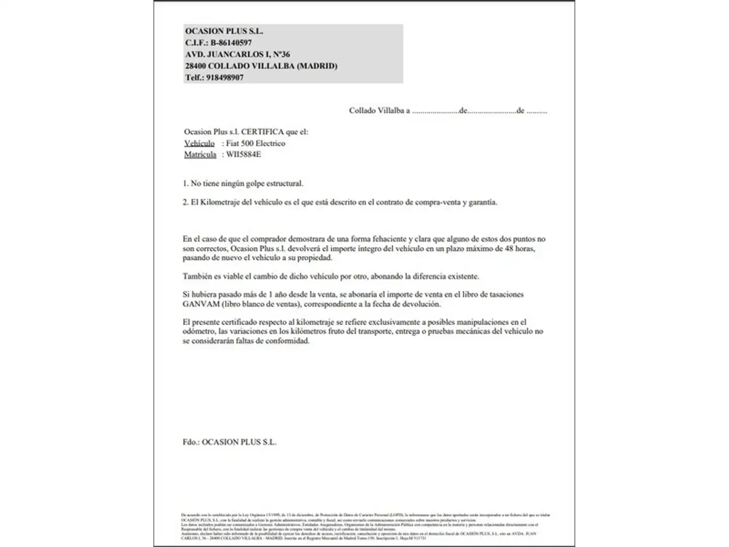 Certificado