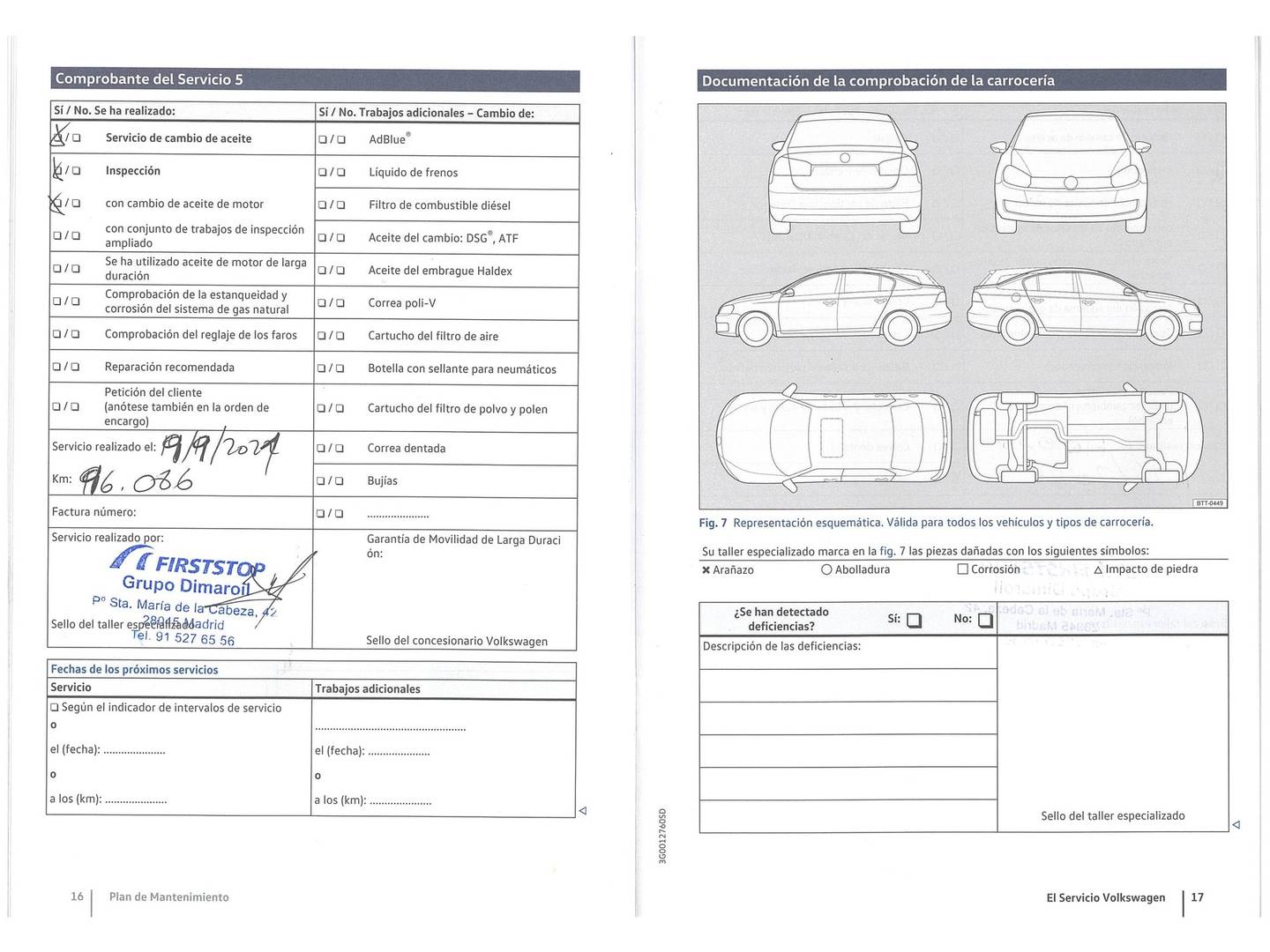 Foto del mantenimiento del Volkswagen Passat Volkswagen Passat 1.4 TSI BMT ACT (150 CV)