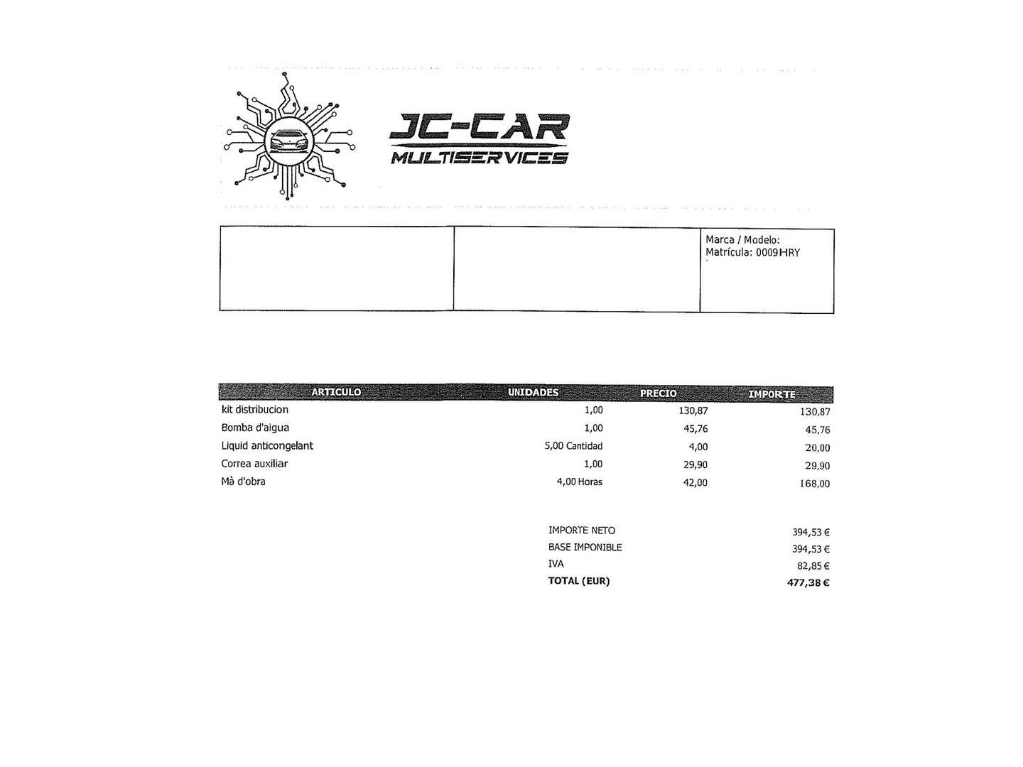 Foto del mantenimiento del Nissan NV200 Nissan NV200 Combi 1.5 dCi Comfort 5 (110 CV)