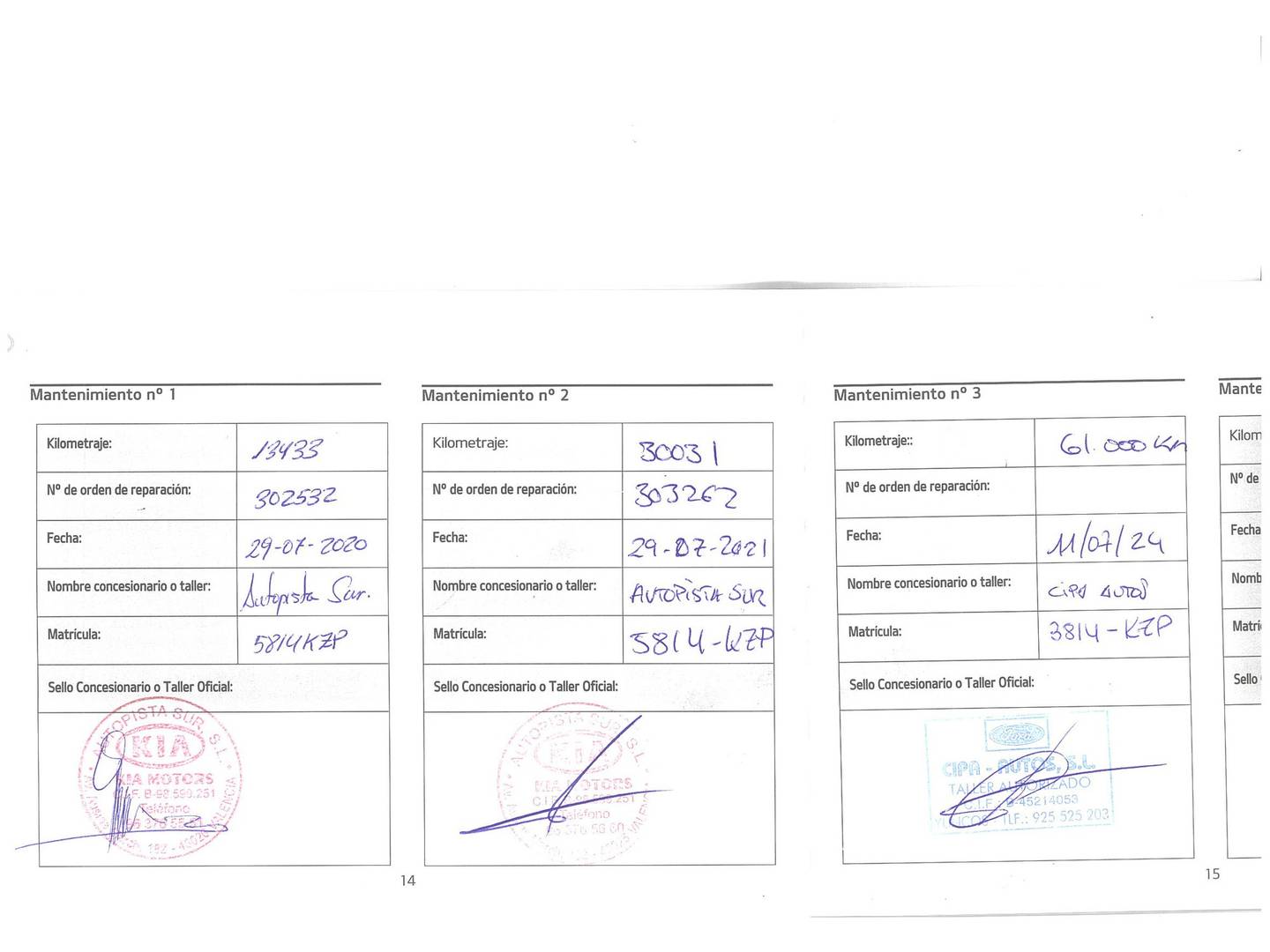 Foto del mantenimiento del KIA Stonic KIA Stonic 1.0 T-GDi Drive (120 CV)