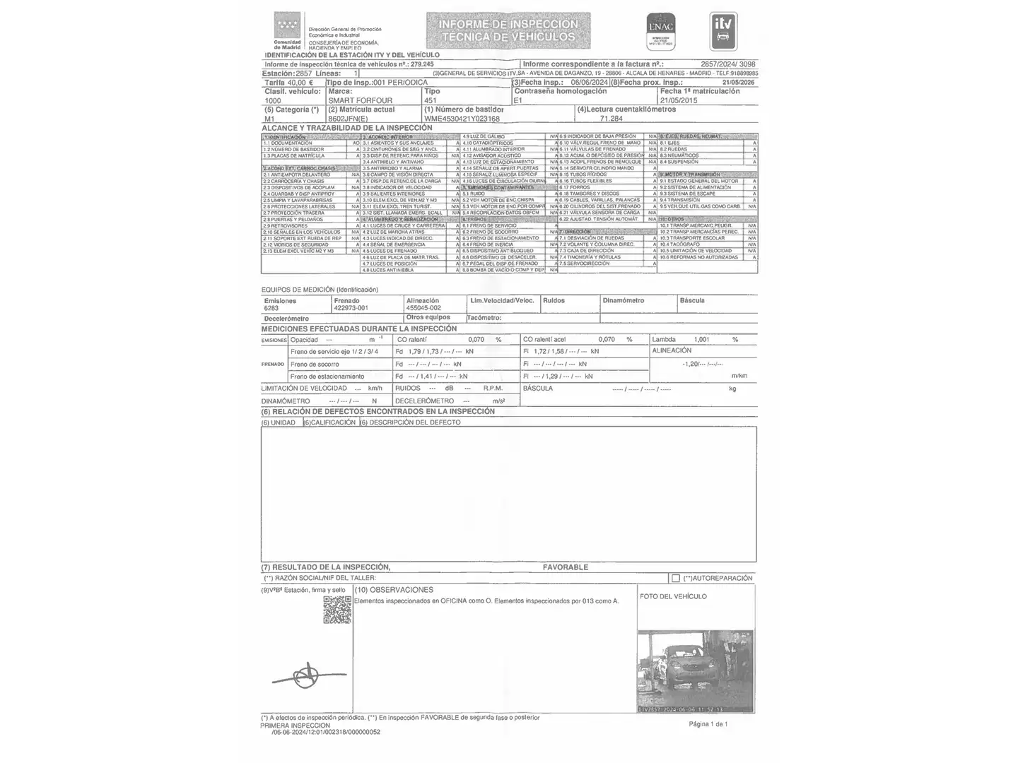 Foto Smart forfour Smart ForFour 52 Passion (71 CV)