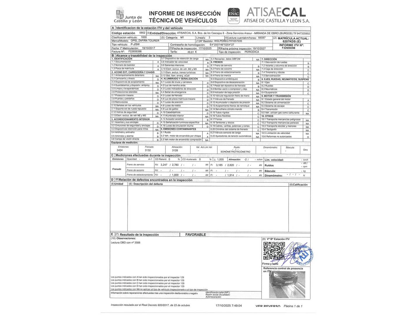 Foto Opel Zafira Opel Zafira 1.4 Turbo S&S Selective (140 CV) 7 Plazas