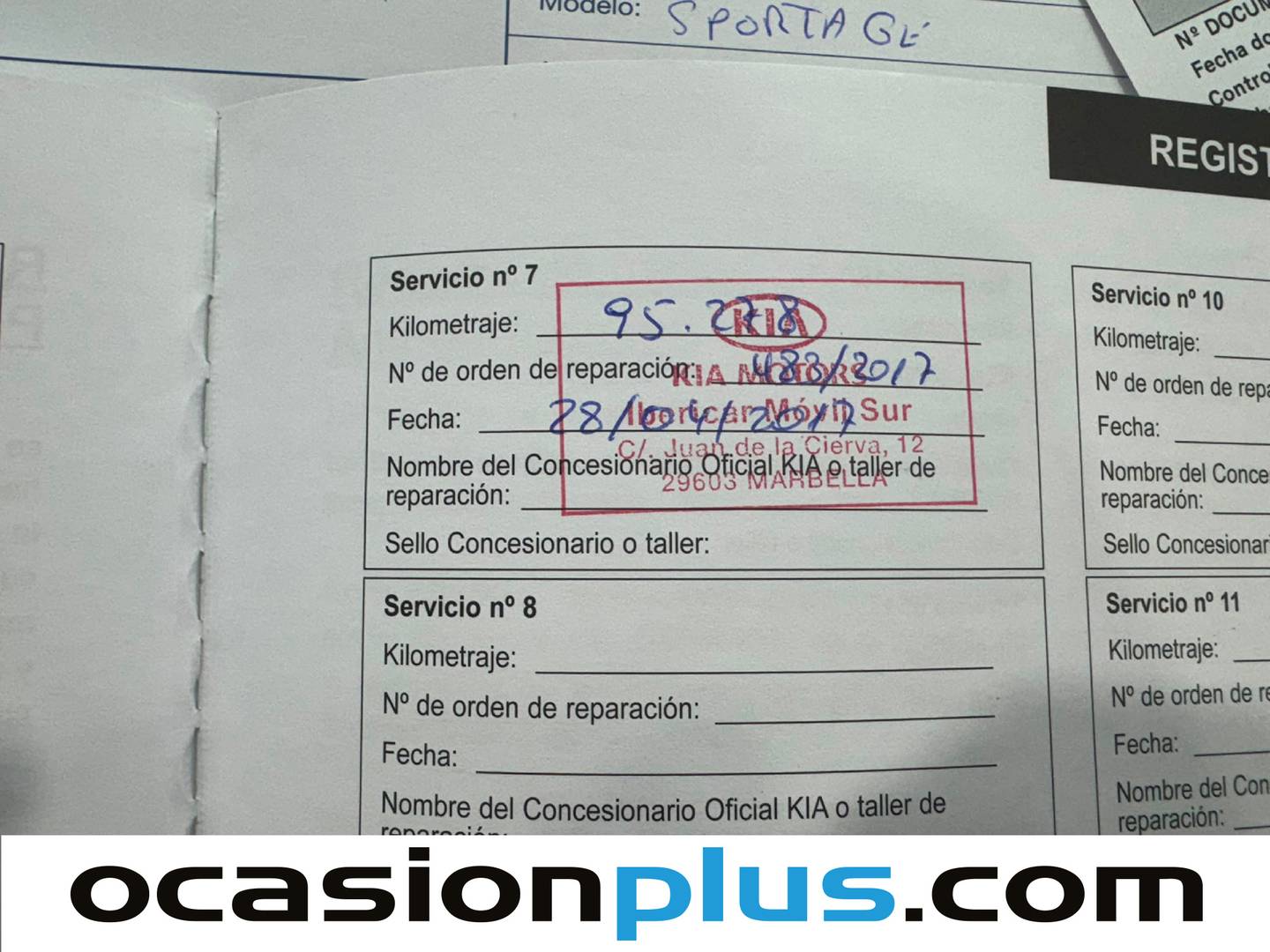 Foto del mantenimiento del KIA Sportage KIA Sportage 1.6 GDI Drive 4x2 (135 CV)