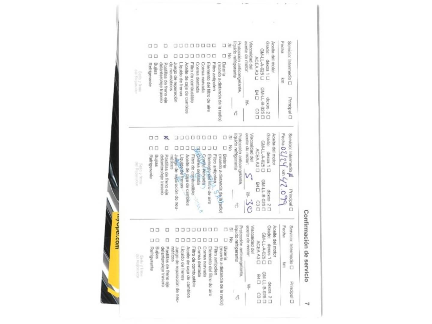 Foto del mantenimiento del Opel Mokka X Opel Mokka X 1.4 Turbo S&S Selective 4X2 (140 CV)