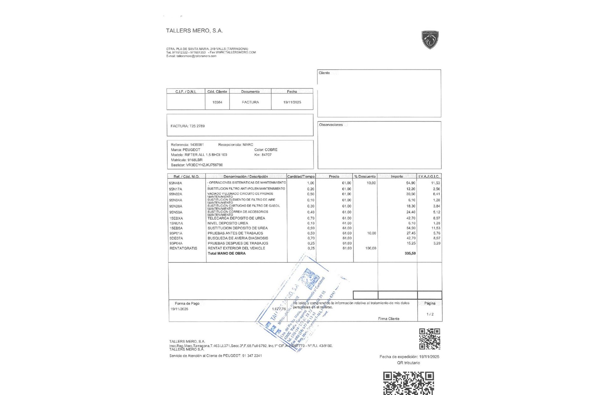Peugeot Rifter BlueHDi 130 GT Line Standard - foto 17