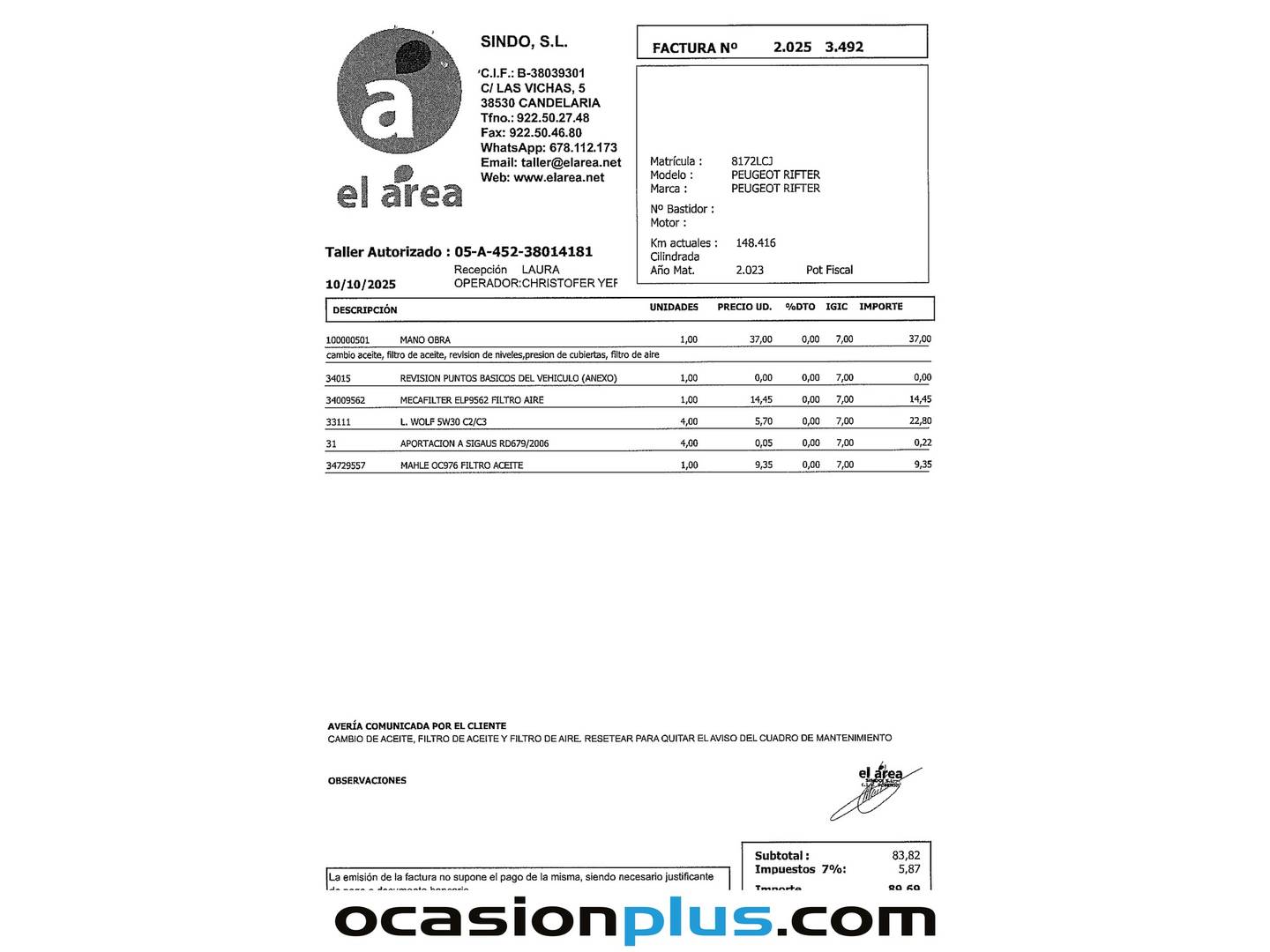 Foto Peugeot Rifter Peugeot Rifter GT Line Long BlueHDi (130 CV)