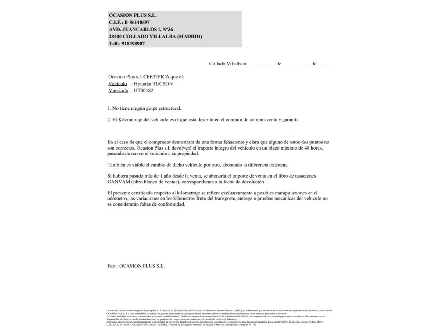 Certificado