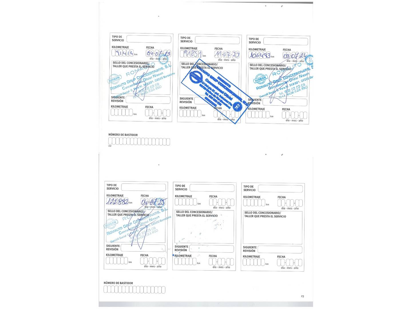 Foto del mantenimiento del Nissan QASHQAI Nissan Qashqai dCi 130 S&S Tekna 17 96 kW (130 CV)