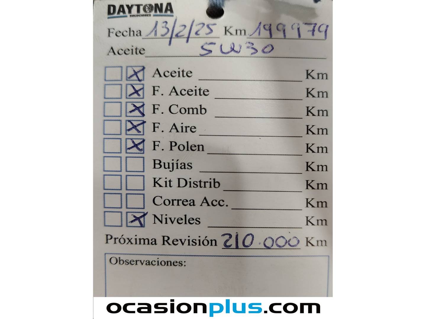 Foto del mantenimiento del Dodge Caliber Dodge Caliber 2.0 CRD SXT Sport (140 CV)