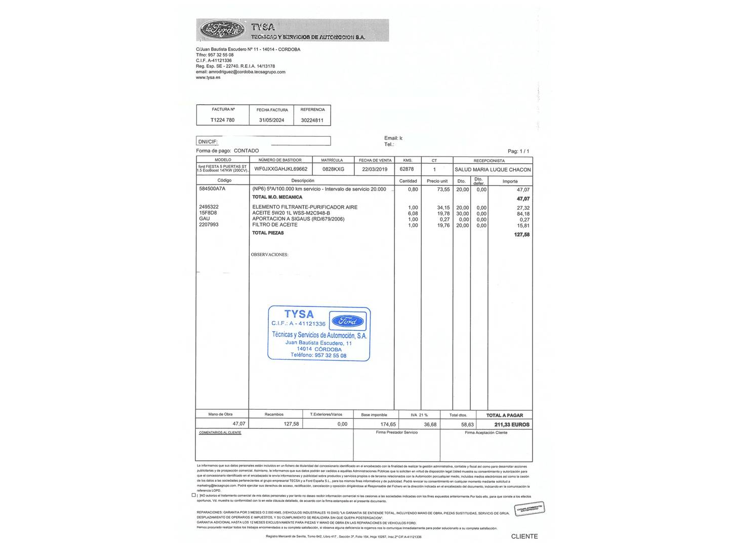 Foto Ford Fiesta Ford Fiesta 1.5 EcoBoost ST (200 CV)